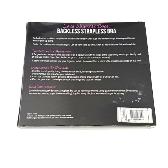 Fashion Forms Women's Super Strapless Backlace Halter Adhesive Bra Nude SzA Cups - Picture 7 of 7